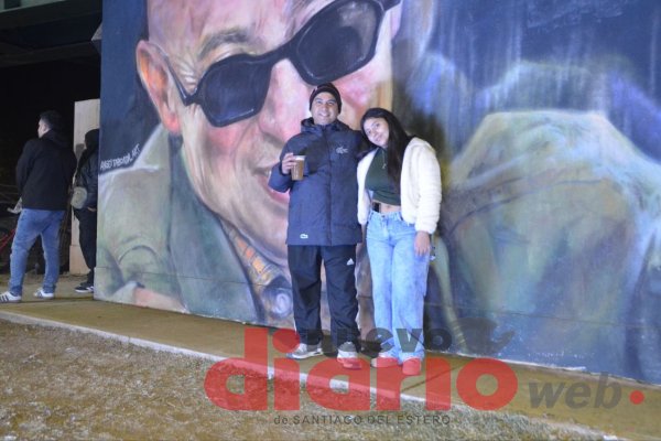 Quedó inaugurado el mural del Indio Solari y Santiago vivió una emotiva tarde ricotera