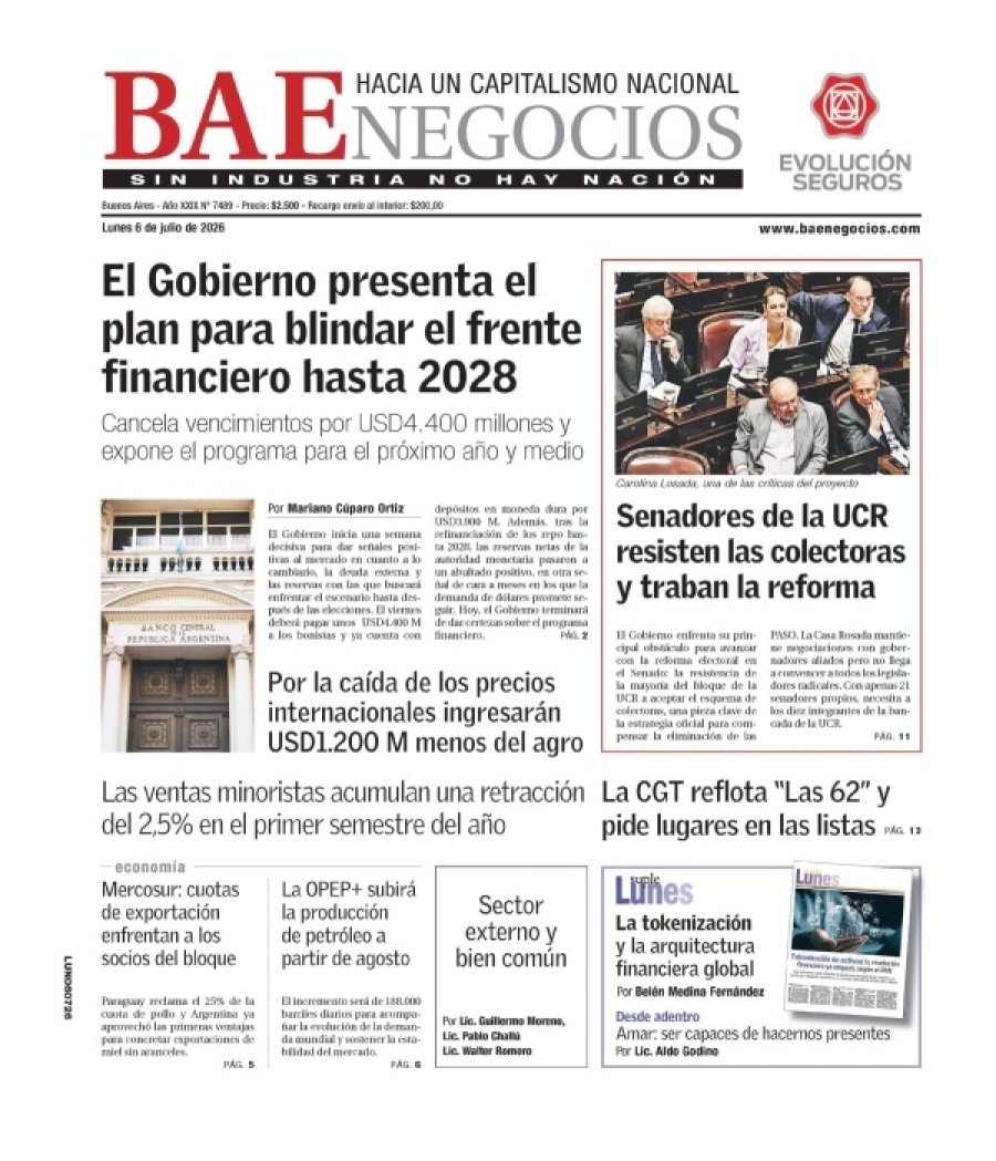 Tapa del suplemento papel
