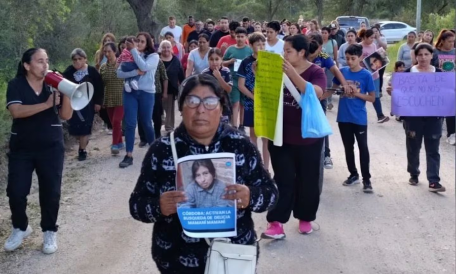 Marcha para exigir la aparici&oacute;n de Delicia.