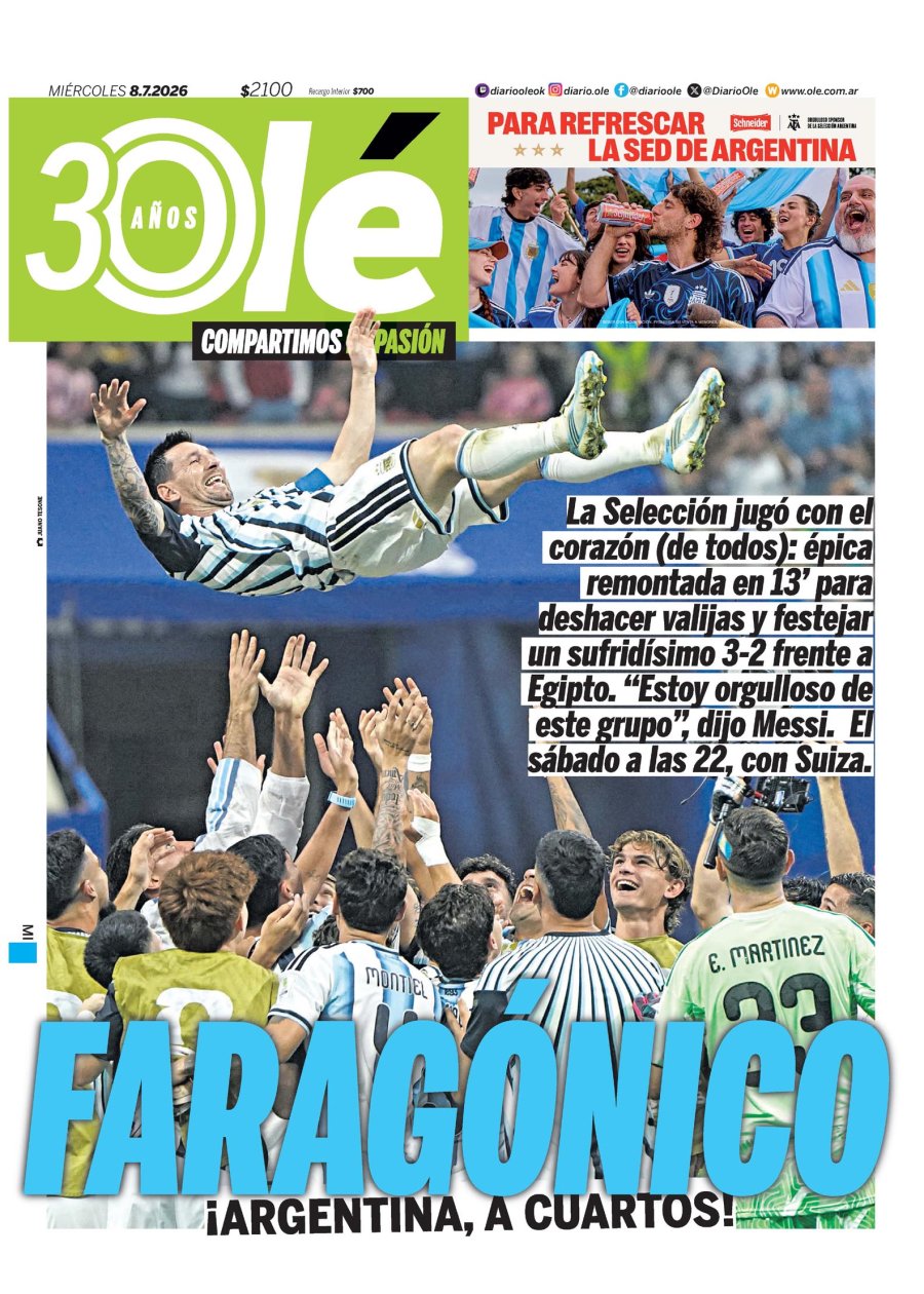 Tapa del suplemento papel