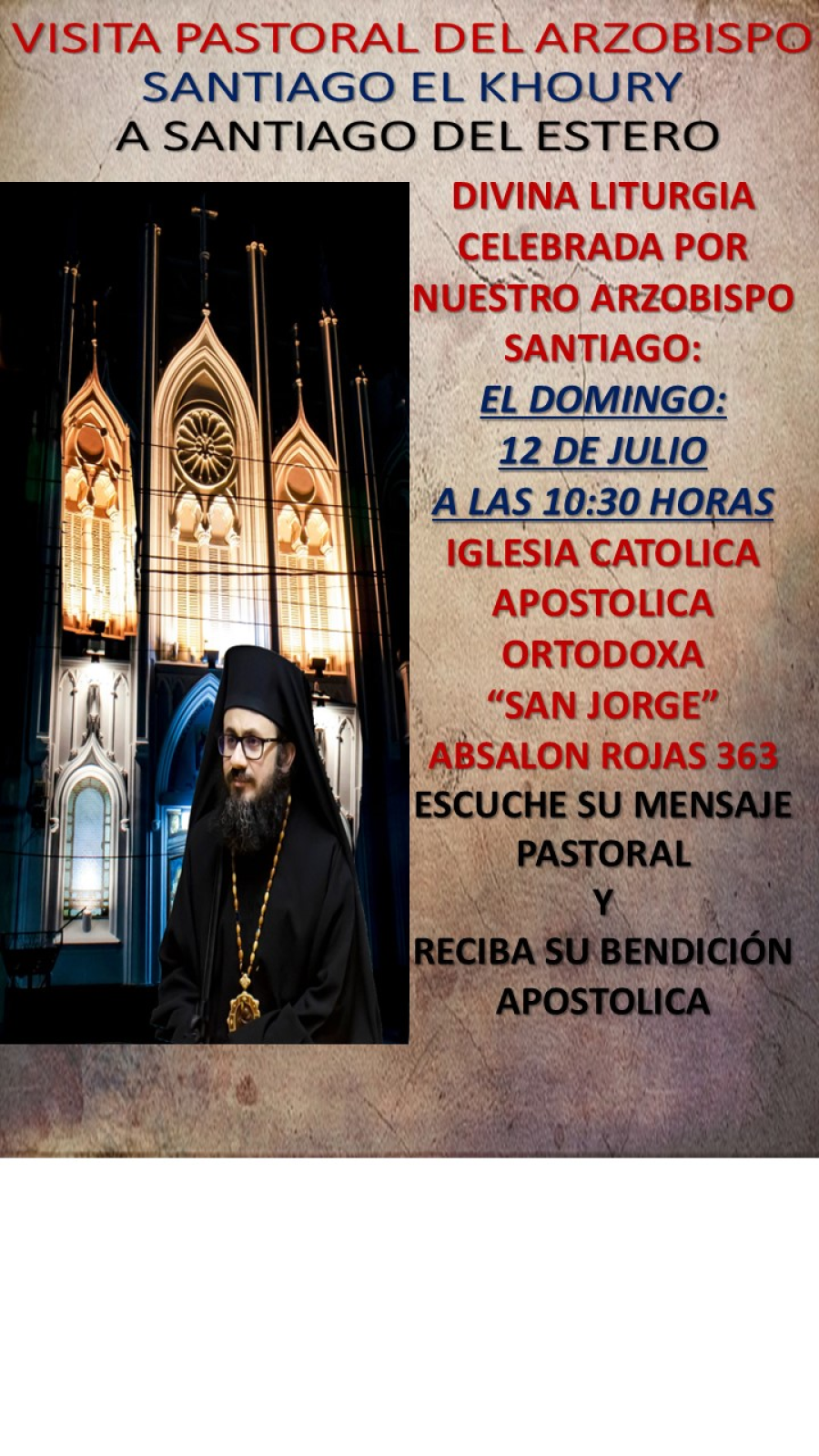 <i>Invitaci&oacute;n a los fieles.</i>