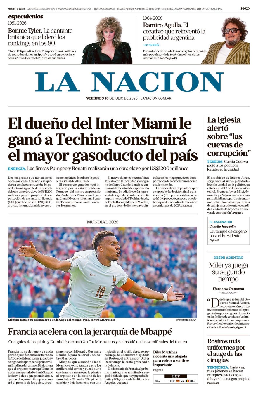 Tapa del suplemento papel