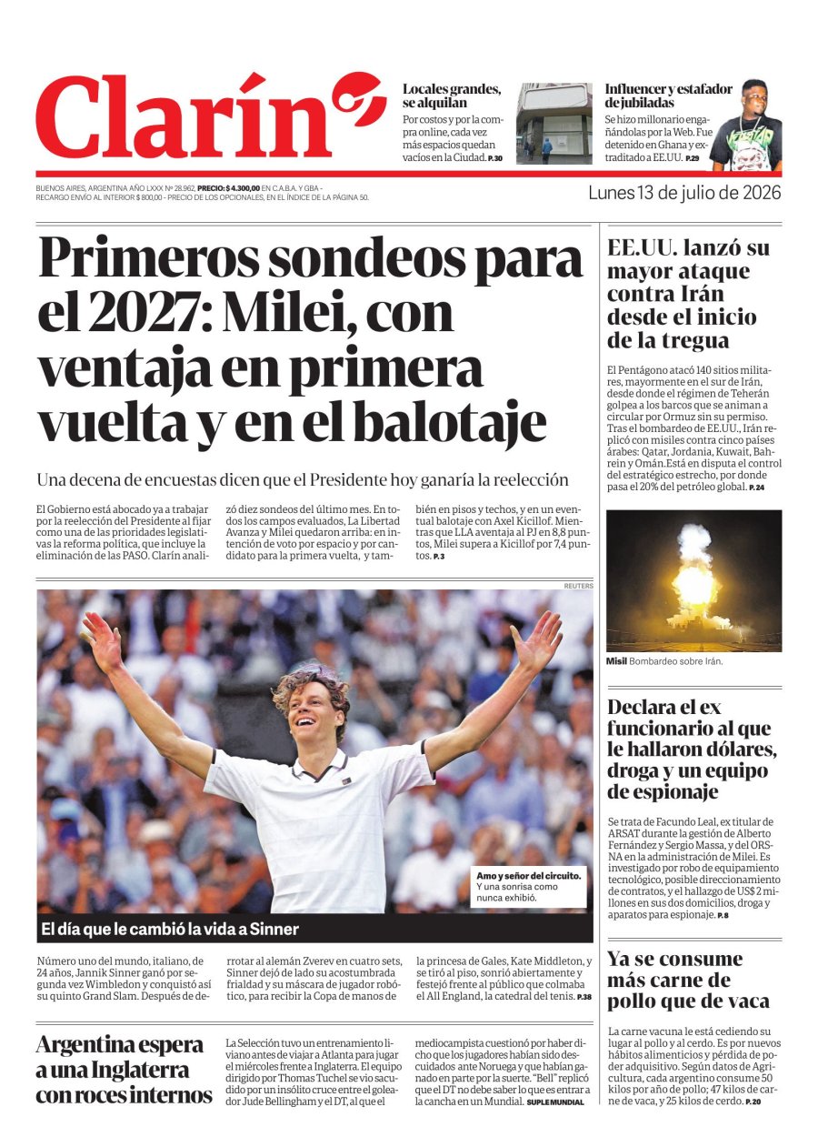 Tapa del suplemento papel