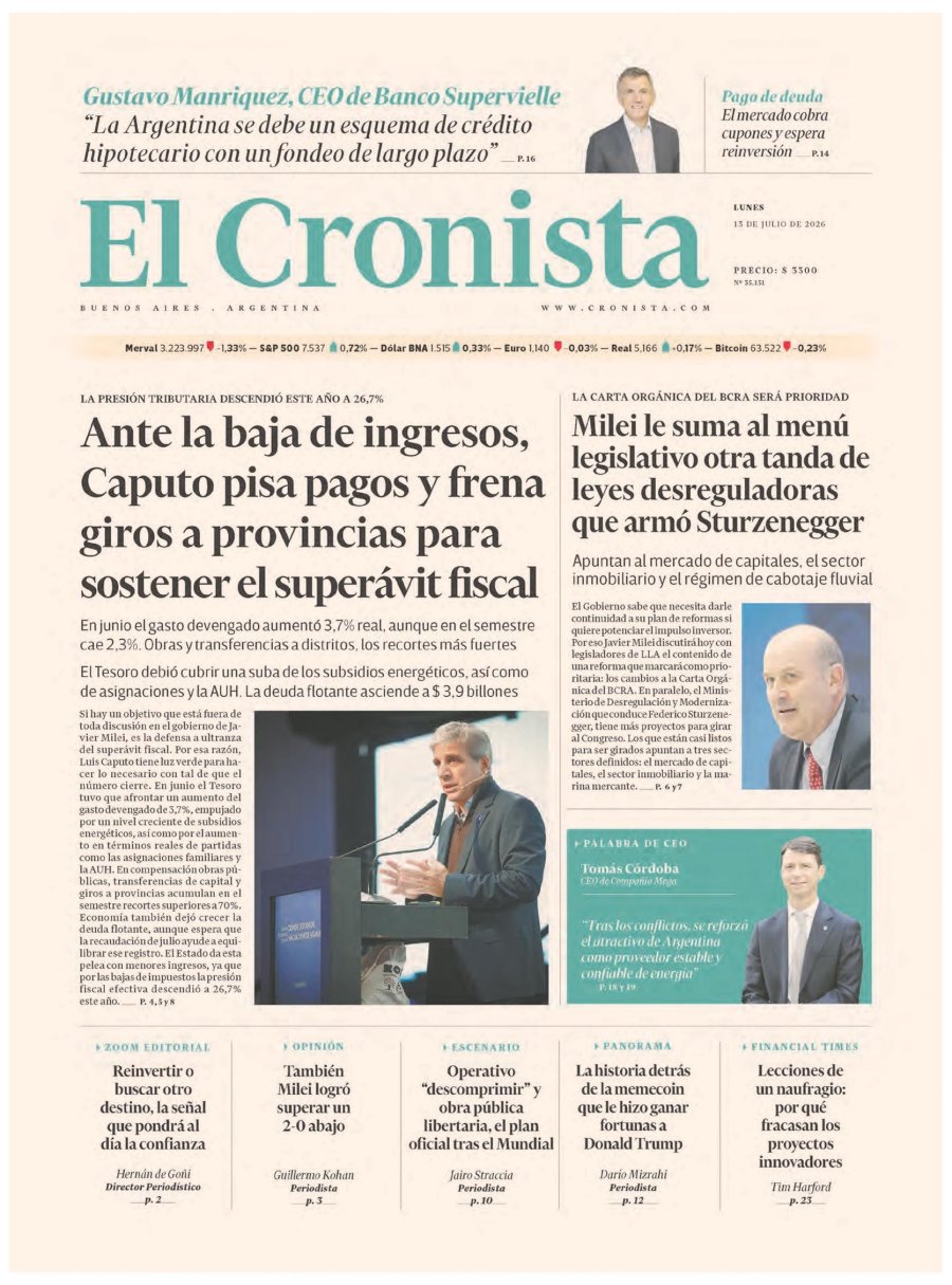 Tapa del suplemento papel