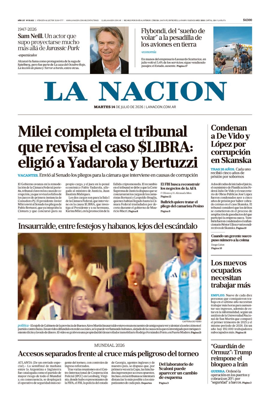 Tapa del suplemento papel