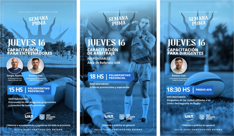 Las capacitaciones que tendr&aacute;n lugar este jueves.