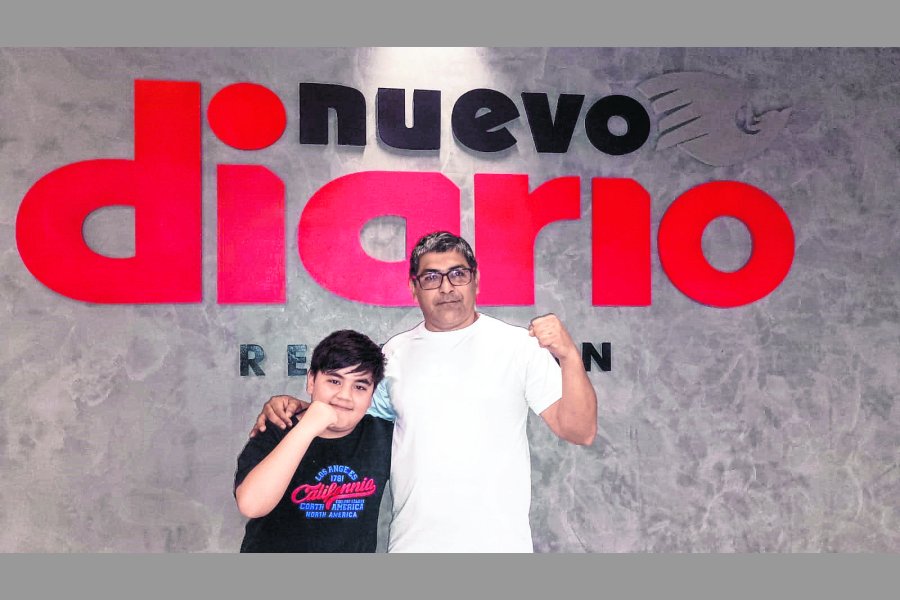Brian y Walter, padre e hijo, aman el boxeo.
