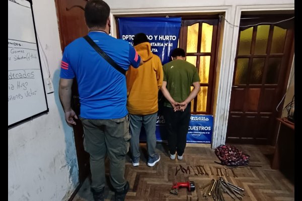 Cayeron "Dulcero" y "Lunchi" por un robo perpetrado en una casa de familia