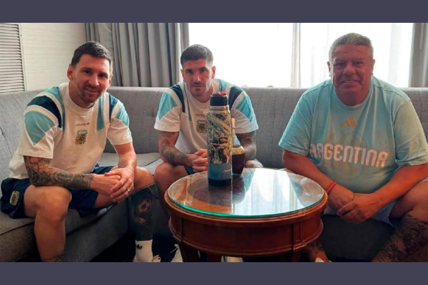 Chiqui Tapia mantuvo su tradicional cábala antes de la final y compartió un mensaje de aliento para los argentinos
