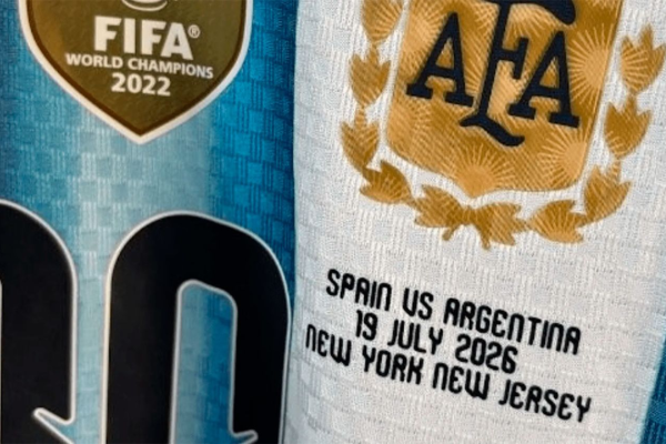 La Selección Argentina lucirá una camiseta especial en la final del Mundial frente a España