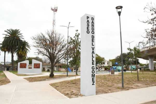 La Municipalidad inaugurará el paseo Dardo del Valle Gómez en el barrio Francisco de Aguirre