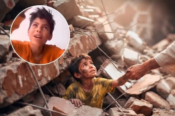 "Sentí una mano que me ayudó y cuando salí no había nadie" | El relato de un niño atrapado bajo los escombros en Ve