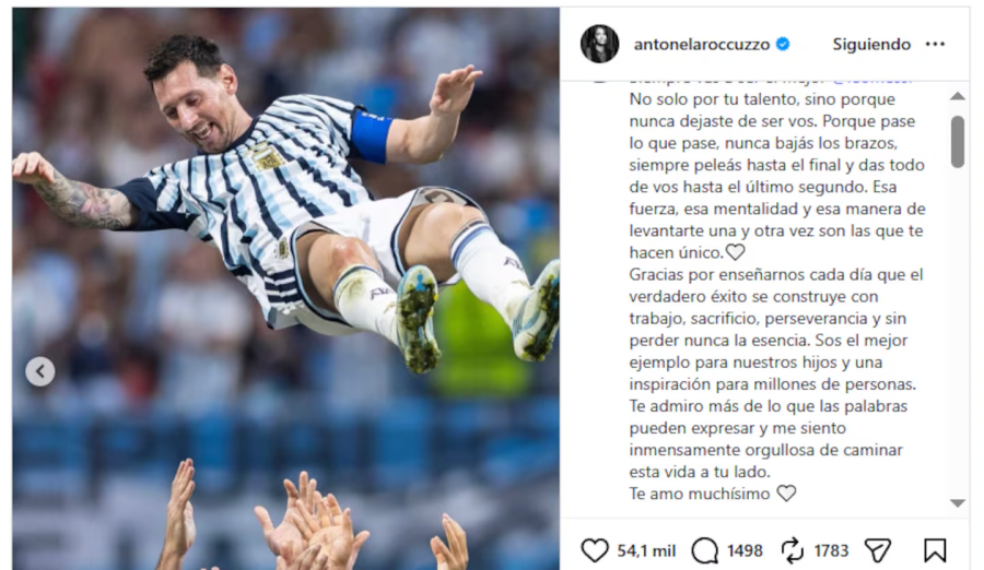 <i>Foto: captura de pantalla IG Antonela Roccuzzo.</i>