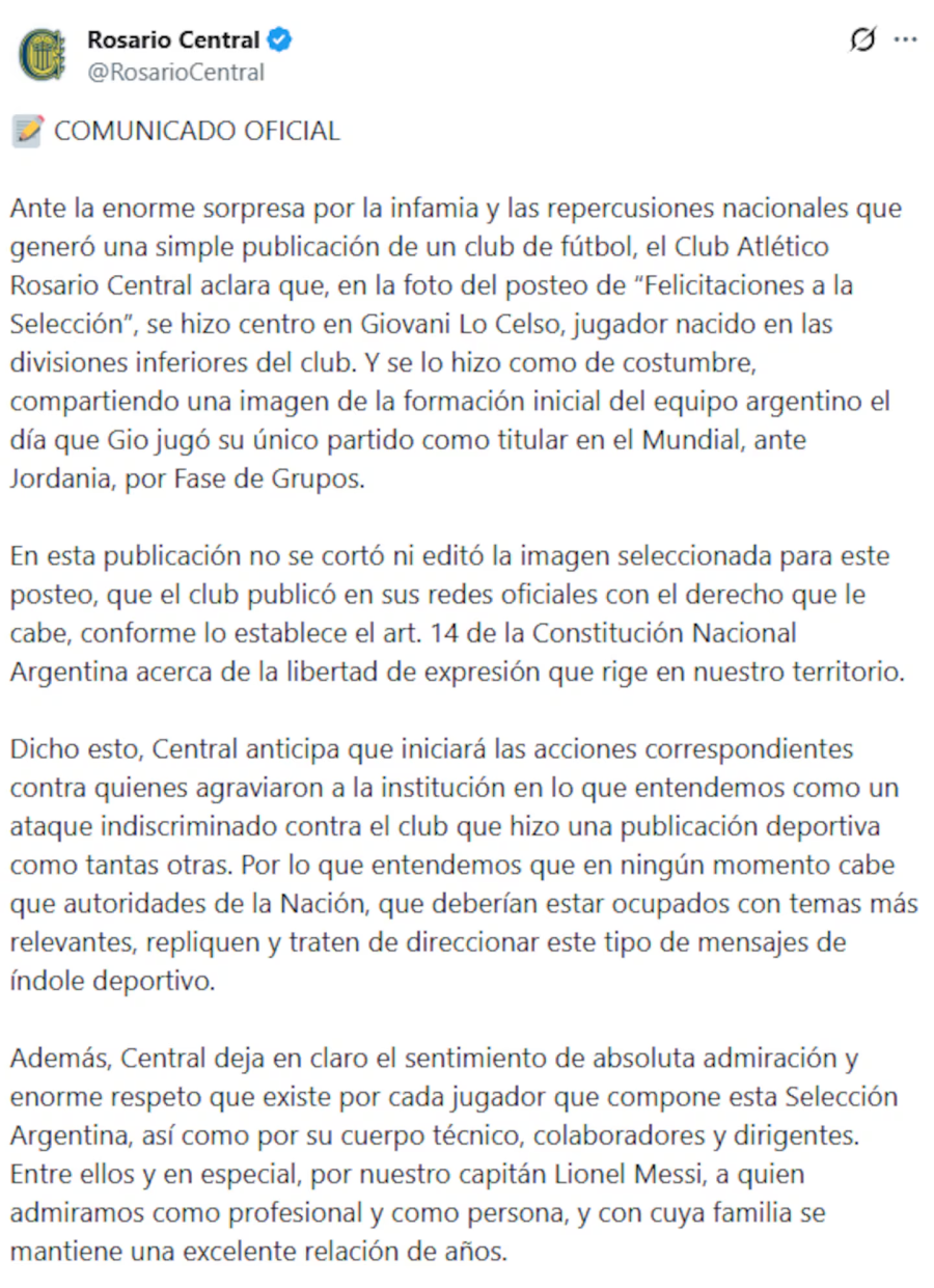 <i>La explicaci&oacute;n oficial del club.</i>