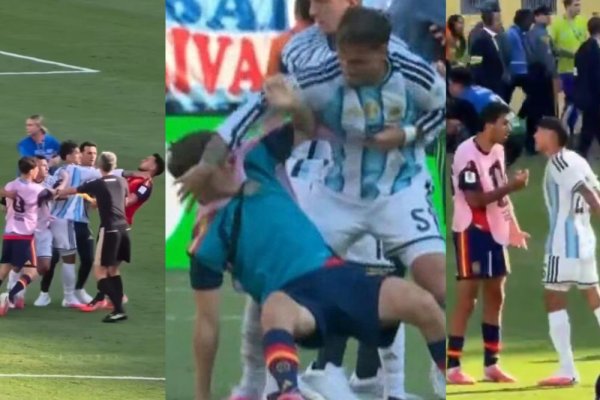 Se conoció el motivo que desató la pelea entre argentinos y españoles al final del partido