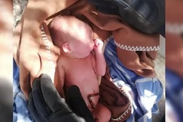 Rescataron con vida a un bebé recién nacido que había sido abandonado en un descampado