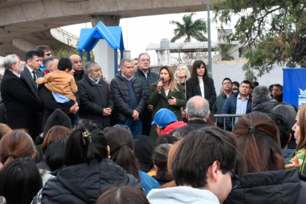 Norma Fuentes inauguró el Paseo Dardo del Valle Gómez en el barrio Francisco de Aguirre