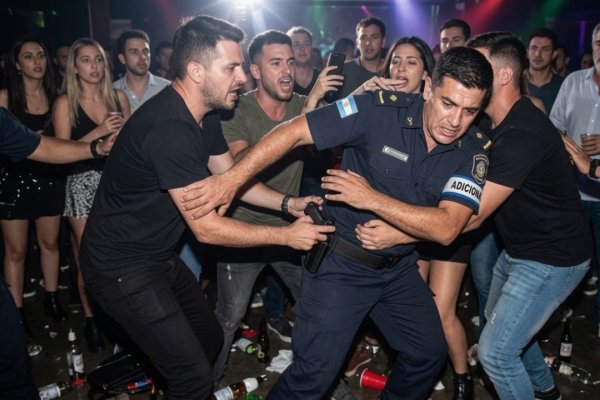 Le robaron el arma reglamentaria a un policía en pleno boliche