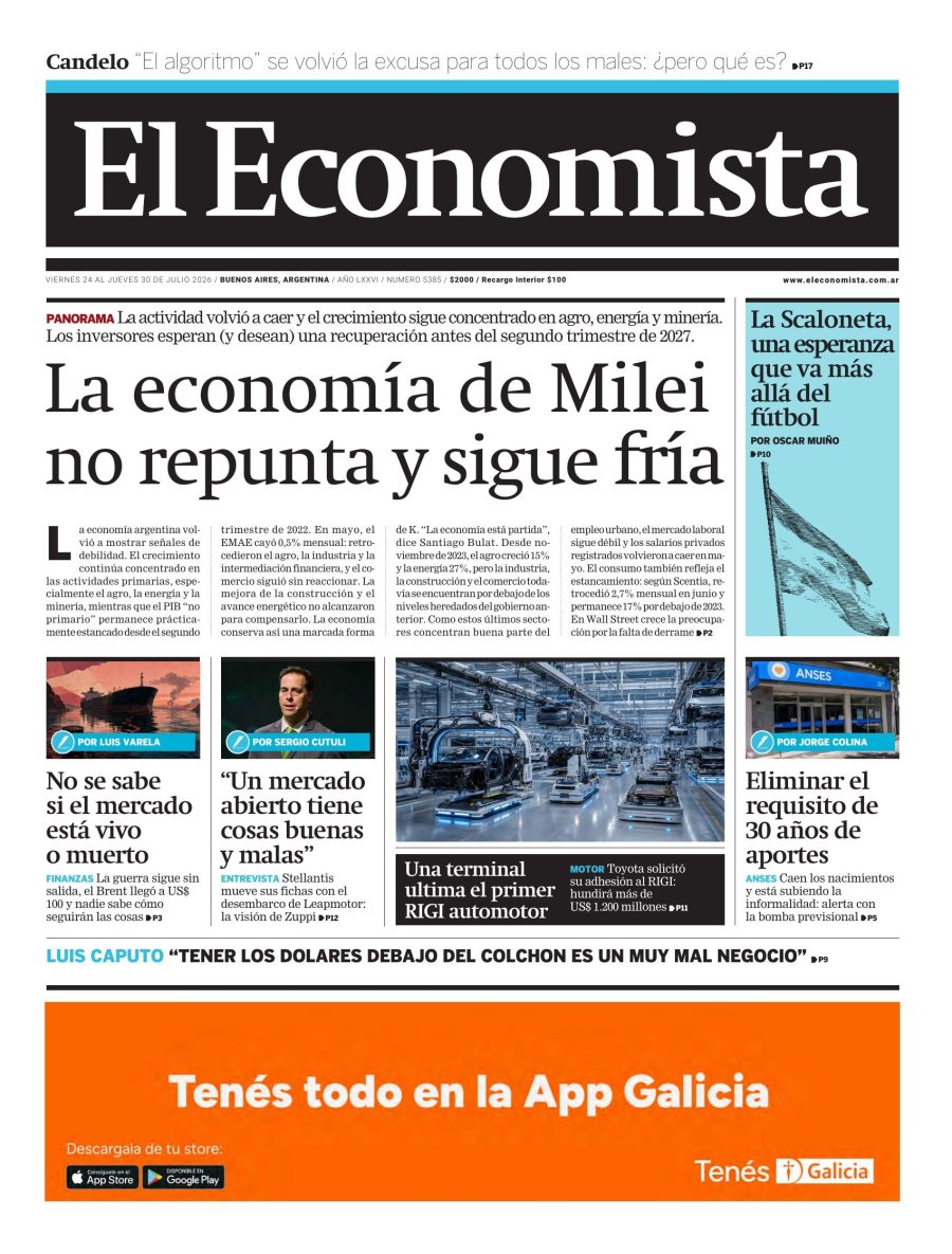 Tapa del suplemento papel