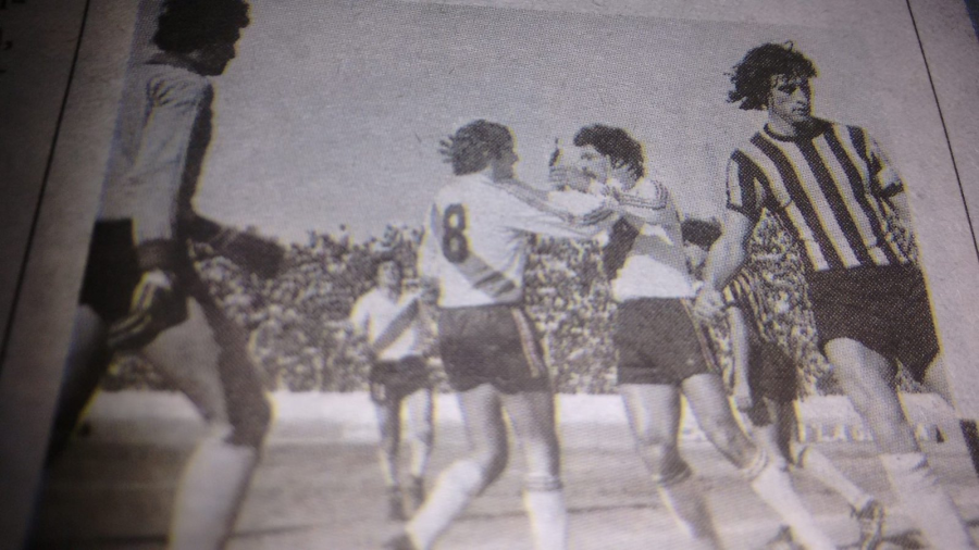 Amistoso contra River en 1984. El Millonario se impuso por 6 a 3.
