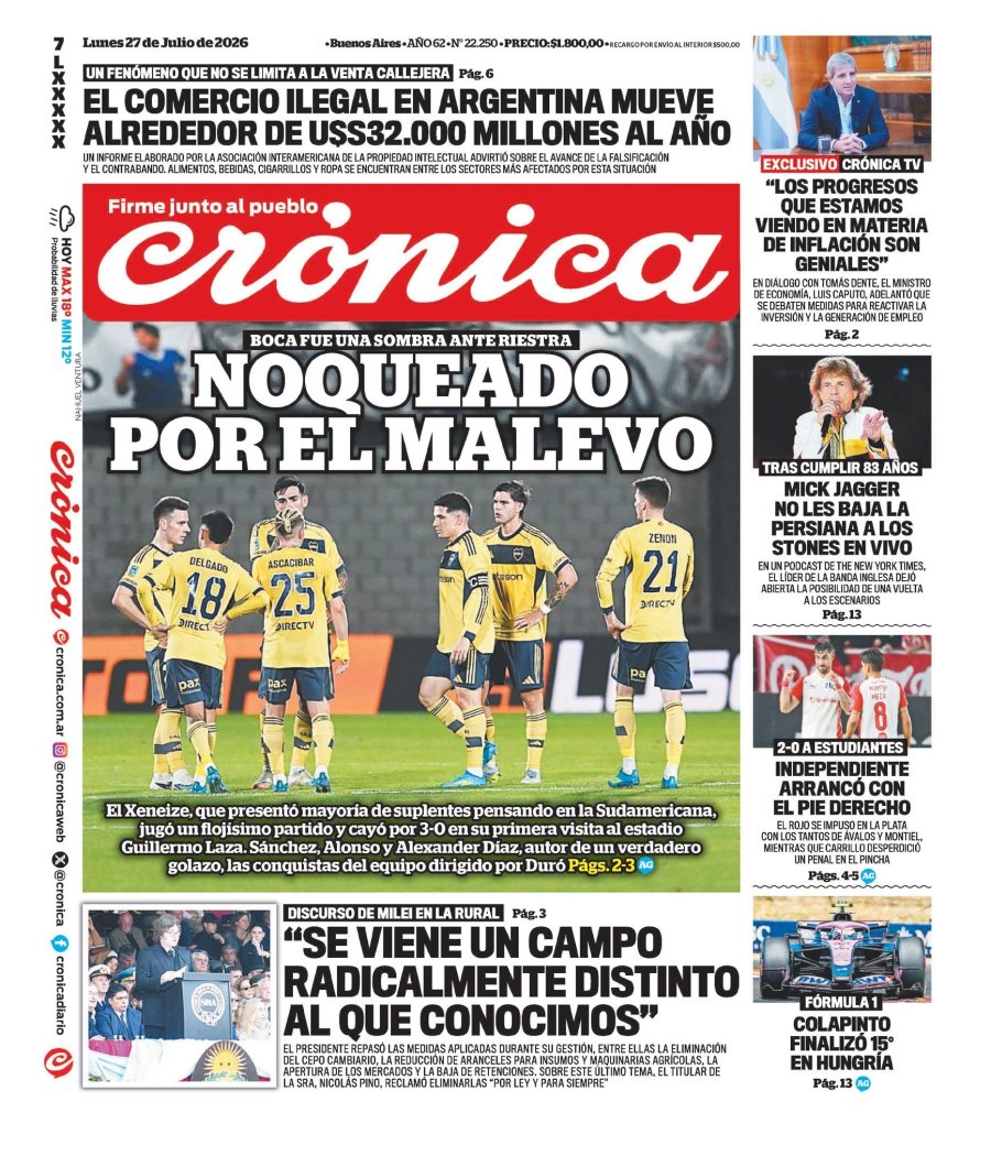 Tapa del suplemento papel